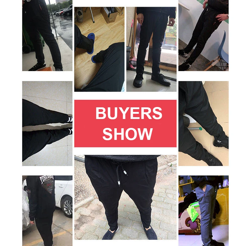 

2021 Summer Men Sweatpants Warm thin Pants Loose Elastic Waist Pants Casual Pants Trousers Big Plus Size 38