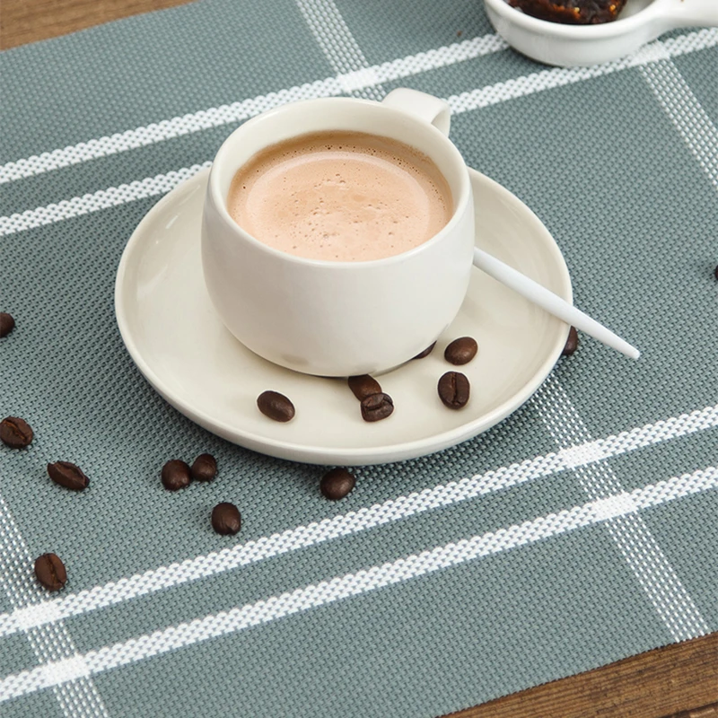 Набор из 4 ковриков для обеденного стола виниловые термостойкие моющиеся