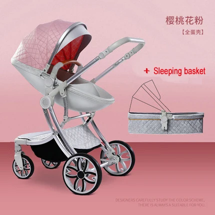 2 in 1 Infant Travel Pram High-Grade Baby Stroller High Landscape Infant Carriage Babies