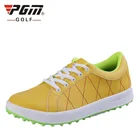 Женские нескользящие кроссовки для гольфа PGM, легкие дышащие кроссовки на шнуровке, прочная мягкая подошва, обувь для гольфа AA10097