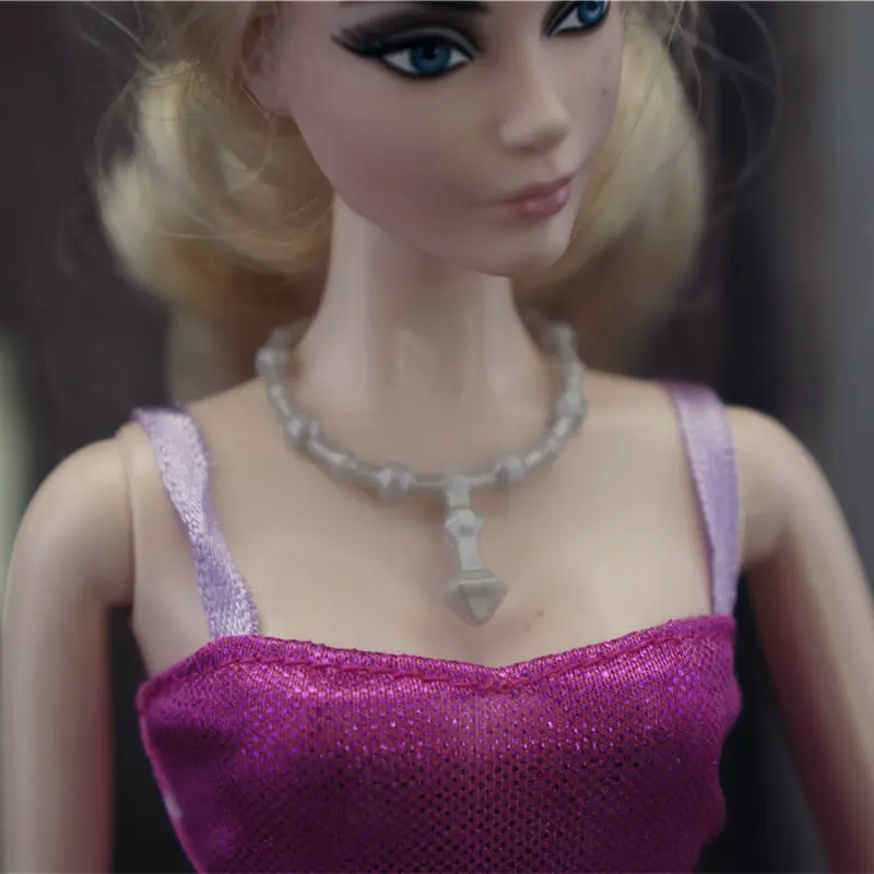 1 piece necklace H Оригинальные кукольные солнцезащитные очки для Барби ожерелье 1/6 bjd ремень принцесса зажим для волос браслет повязка аксессуары GiftToys для девочек - Цвет: 1 piece necklace H