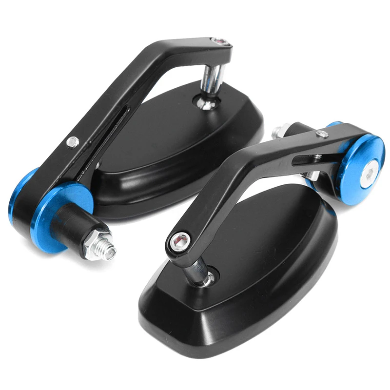 

1 pair universal motorcycle 22mm 7/8 inch bar end rearview mirrors motorbike bikes