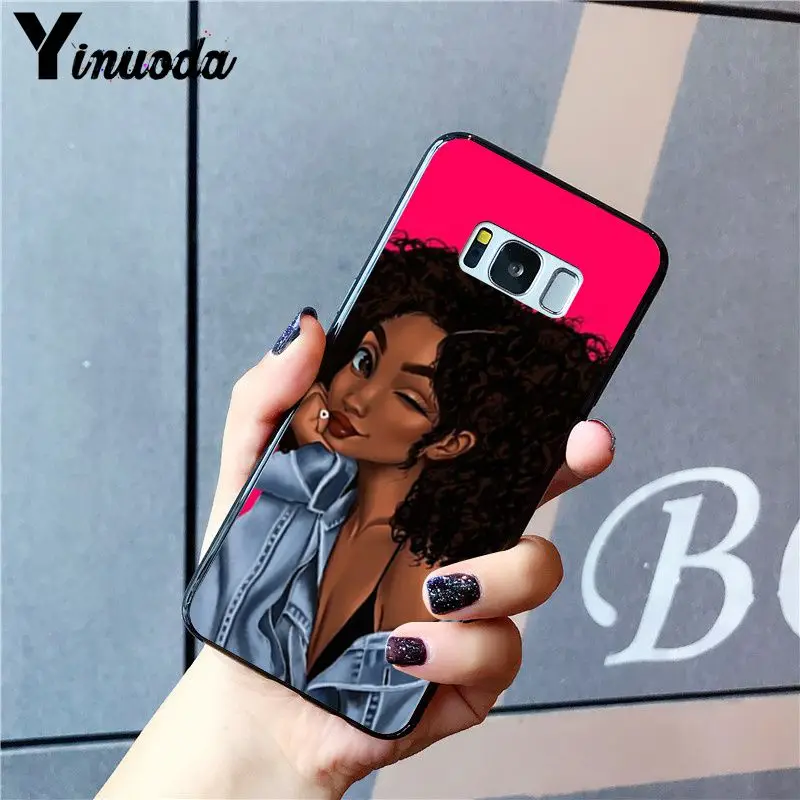 Yinuoda 2bunz Melanin Poppin Aba Black Girl Африканский чехол для телефона Samsung Galaxy S20 S10 Plus S10E S6 S7 S8 S9