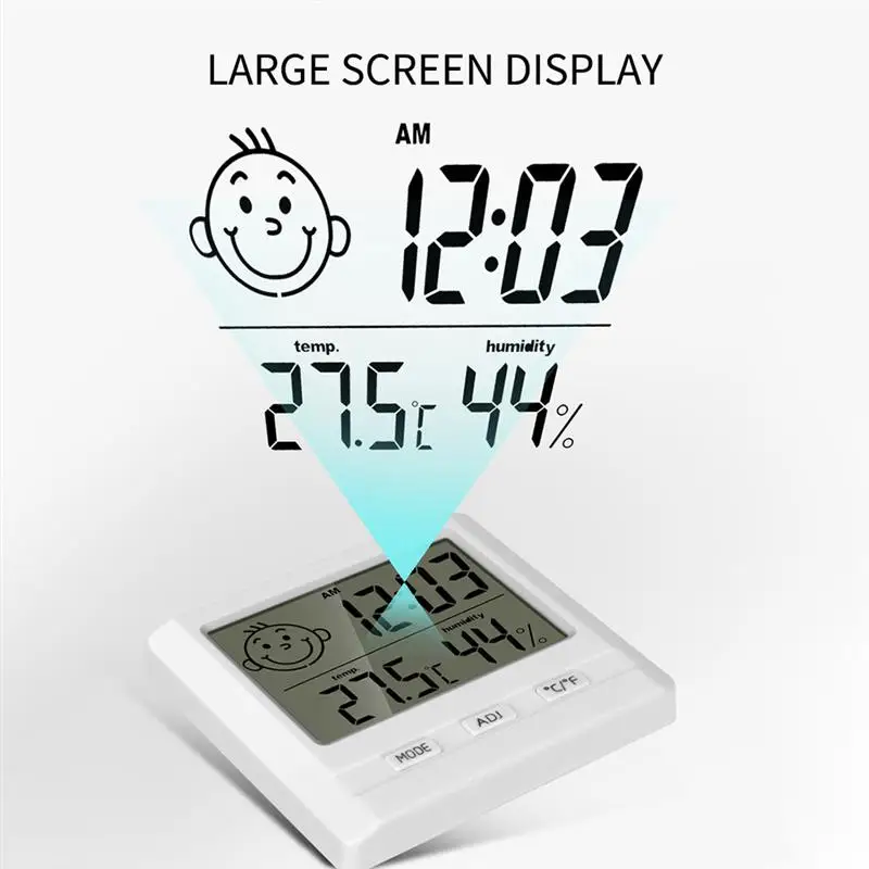 Современный DigitalTemperature 3D цифры настенные часы время Дисплей Светодиодный