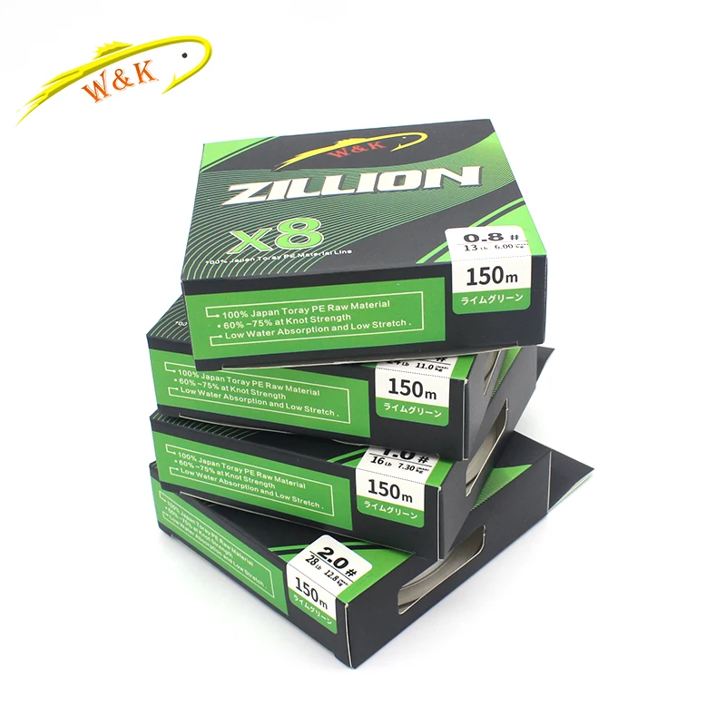 

X8 Braided PE Lines at 150m Fishing Line Double Color Super Powered Braided Line