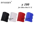 Пластиковая крышка для аккумулятора IVYUEEN для беспроводного контроллера Xbox One X S, 100 шт.
