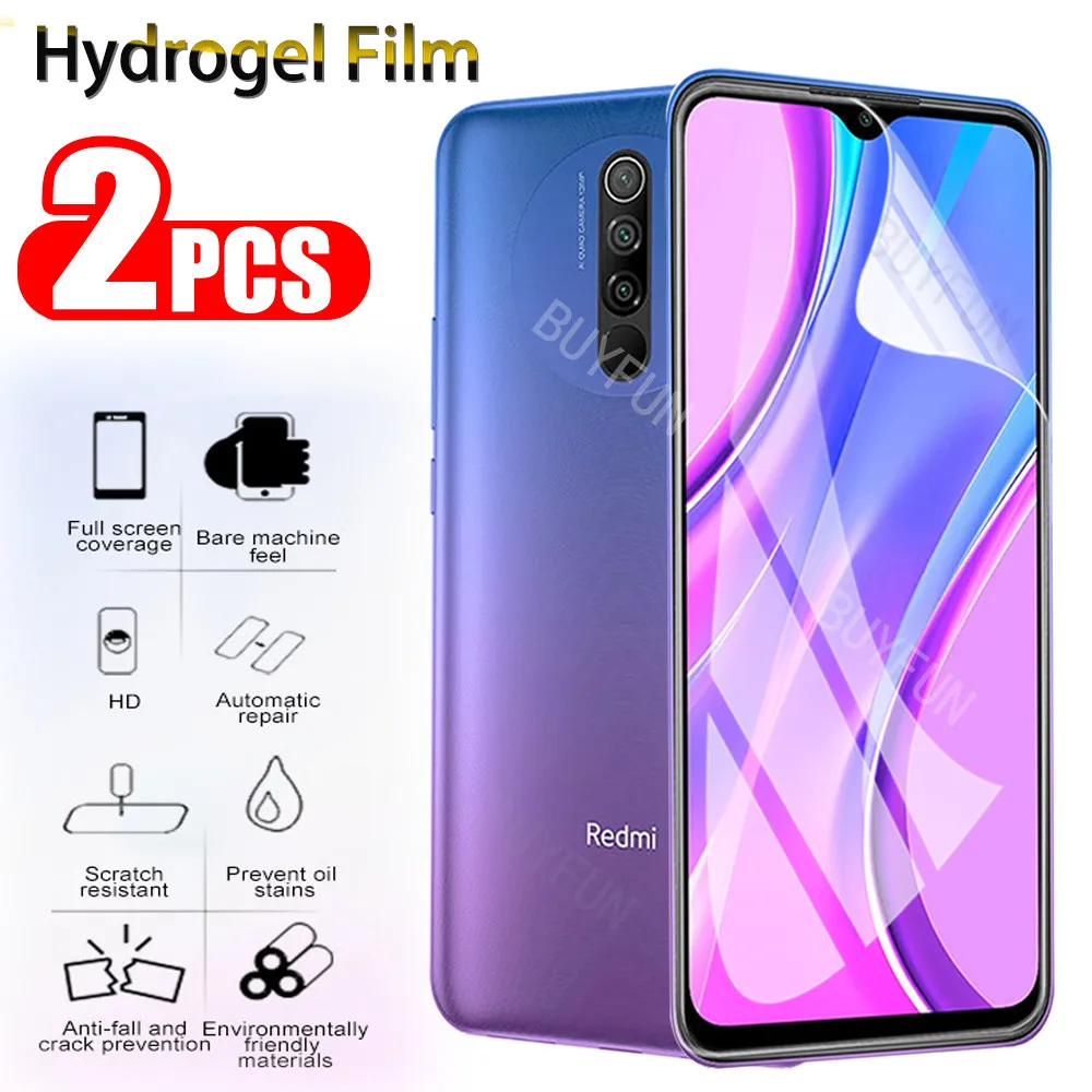 

2Pcs Hydrogel Screen Protector For Xiaomi Redmi 9 9c 9a 8 8a 7a Soft Film For Xiaomi 9 lite 9 Pro 8lite 9se Protective Not Glass