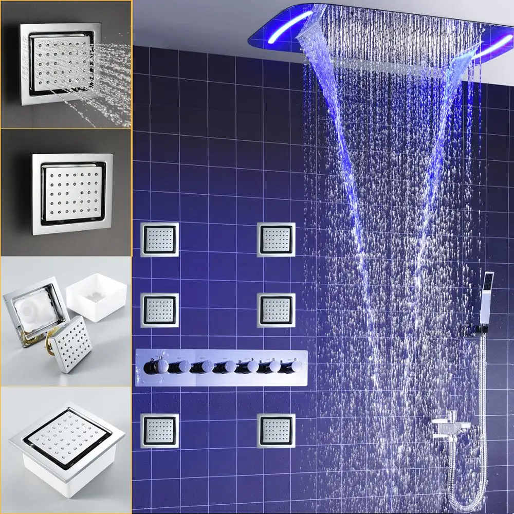 

Customized Titanium Gold Color Surface Shower Set