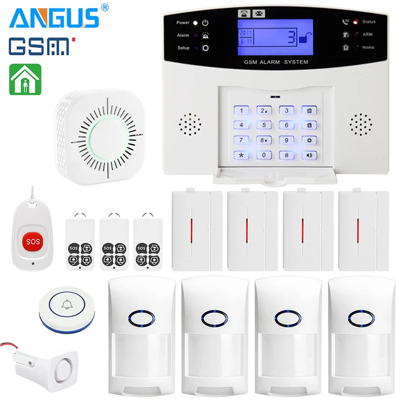 Совместимая с Alex Google умная система охранной сигнализации Tuya сиреной 110 дБ GSM Wi-Fi PSTN