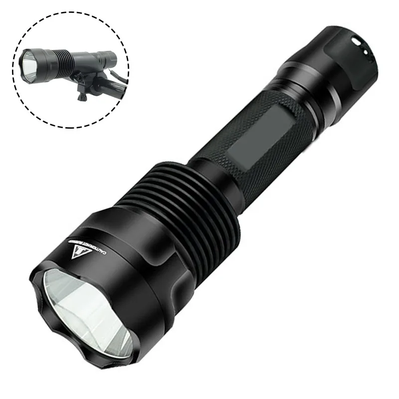 

Фонарик XP-L HI V3 светодиодный C12, мощный фонарик 2000 люмен, фонарь с 5 режимами самообороны, водонепроницаемые фонарики для кемпинга и охоты 18650