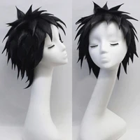 tobi cosplay wig obito uchiha wigs short black heat resistant synthetic hair wigs wig cap