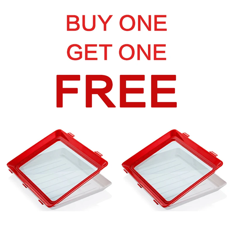 2 шт творческие поддон для хранения продуктов Пластик еды Набор органайзеров