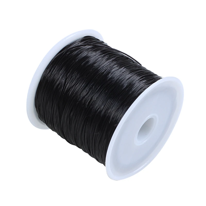 Black Stretchy Elastic Crystal String Beading Thread Spool 50M | Дом и сад