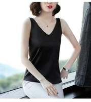 korean silk women camis woman satin silk tank tops women elastic strap halter top woman sleeveless v neck camis top plus size