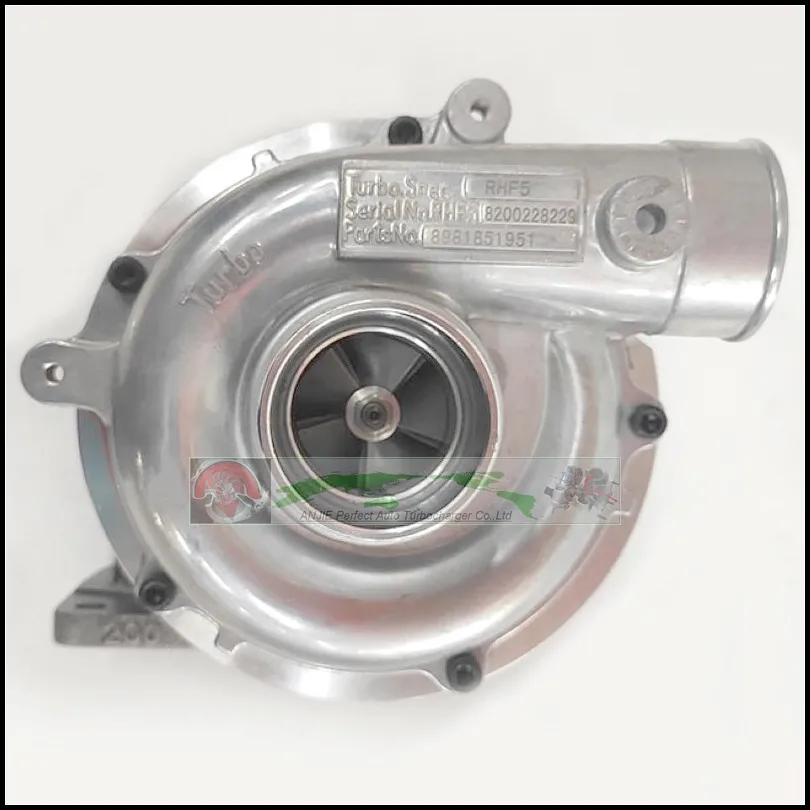 Turbo RHF5 8981851951 VB430131 для ISUZU грузовик экскаватора HITACHI ZX120 3 ZX160LC оптический Кливер