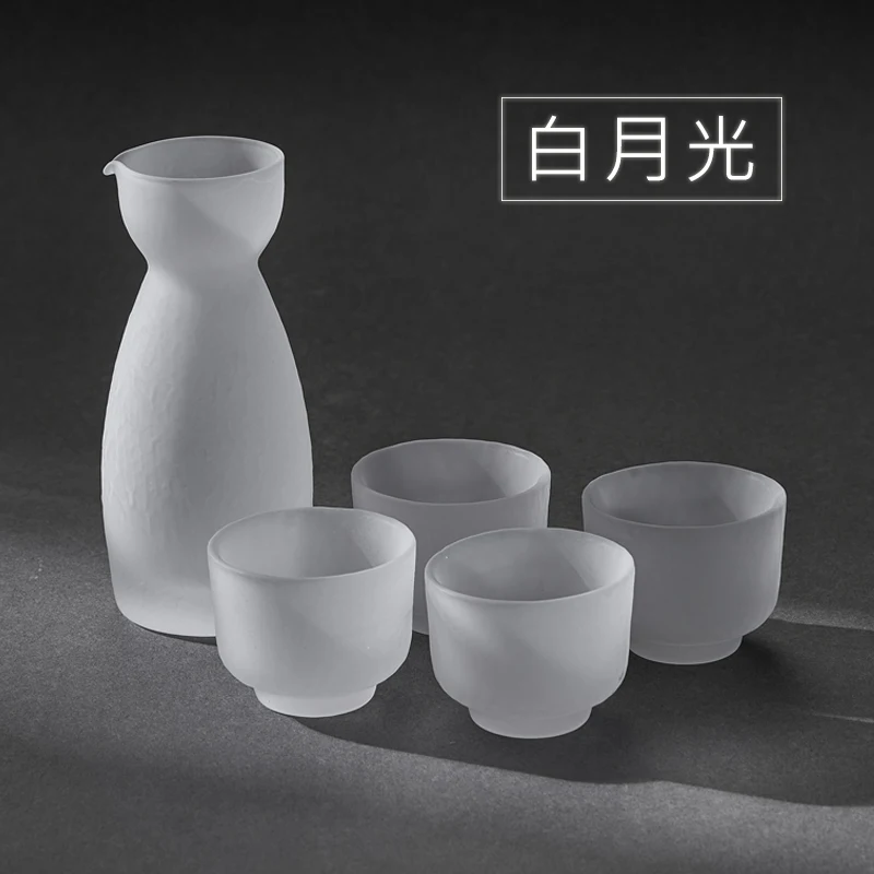 Jual Cangkir Dingin Perjalanan Sake Set Gaya Jepang Anggur Modern Antik Sake Set Kaca Kristal Beku Wignglazen Peralatan Rumah Tangga EI50BW