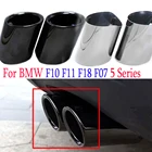 Наконечник глушителя автомобиля, нержавеющая сталь, для BMW 5 серии F10, F11, F18, F07, E39, E60, E61, 525i, 528i, 530i, 535d, 535i