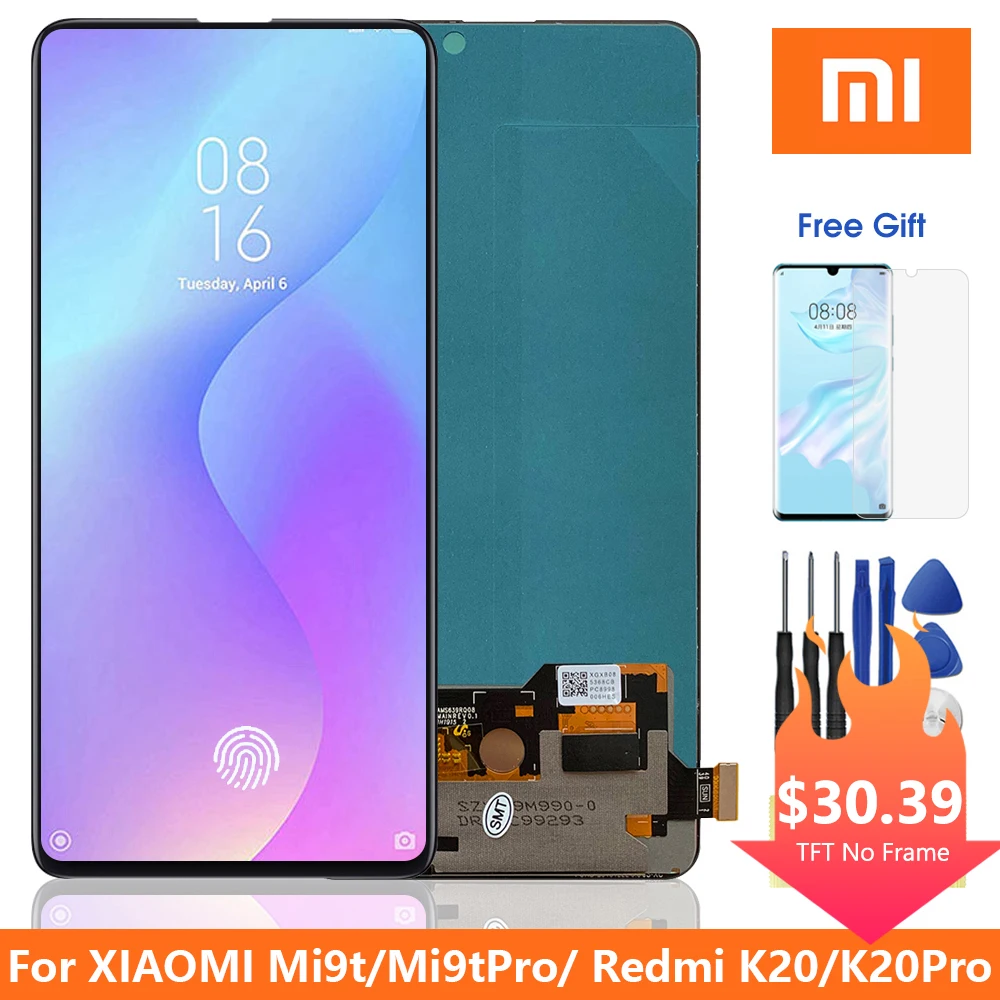 ЖК-дисплей 6 39 дюймов Super Amoled Mi9T для Xiaomi Mi 9T Pro сенсорный экран с дигитайзером в