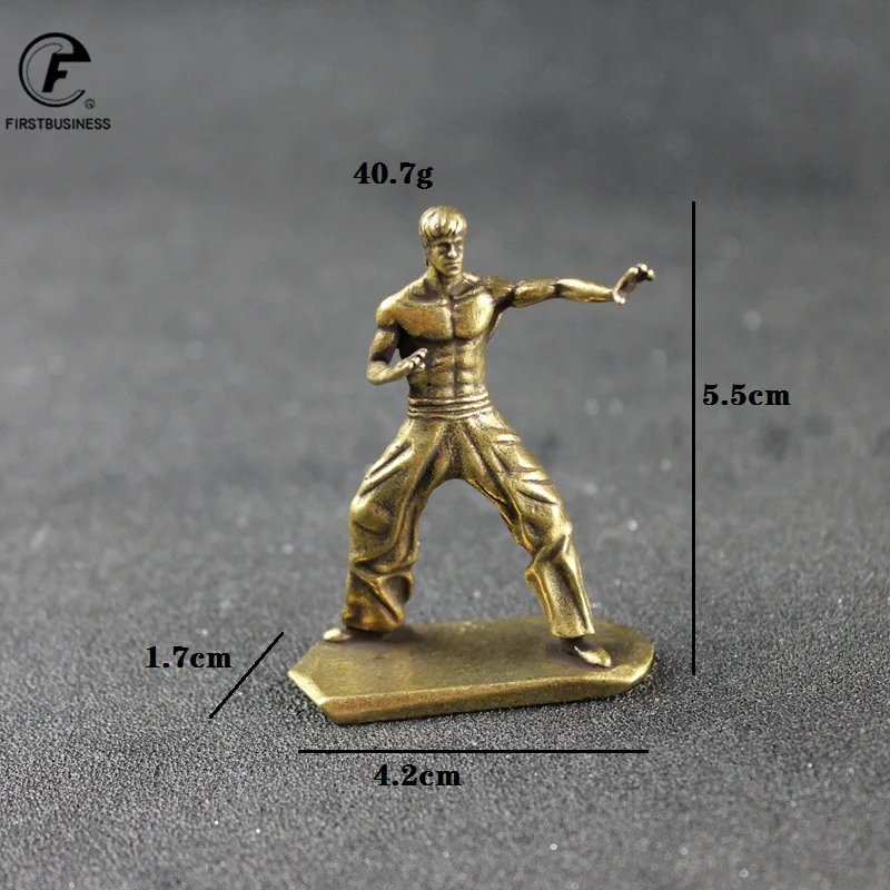 Латунная медная крутая кунг фу Ограниченная серия фигурка Брюса Ли