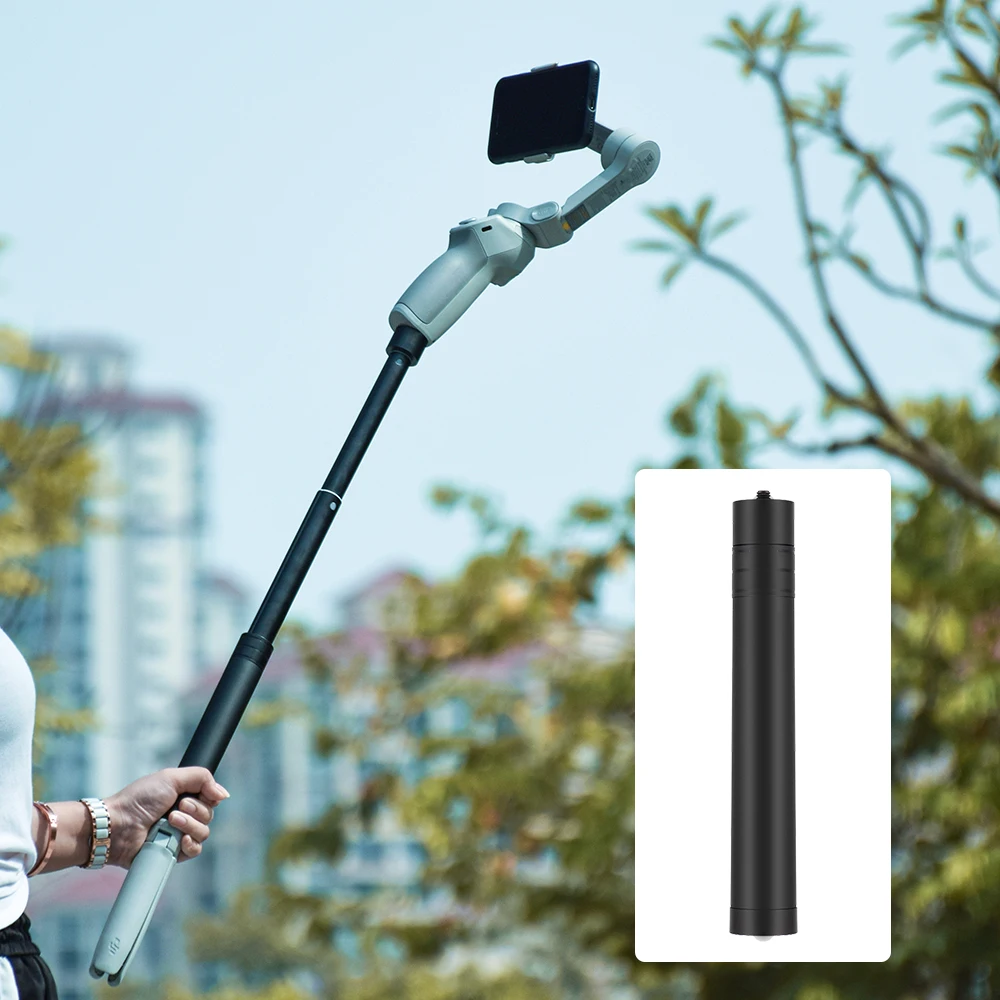 

Telescopic Extension Rod Pole Selfie Stick for DJI OSMO Mobile 2 3 OM 4 FeiYu Zhiyun Smooth Moza Mini isteady Gimbal Accessories