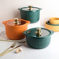 classic ceramic stock pot glass lid small noodles kitchen stock pot cooking luxury garnki kuchenne zestaw houes cookware oc50mg