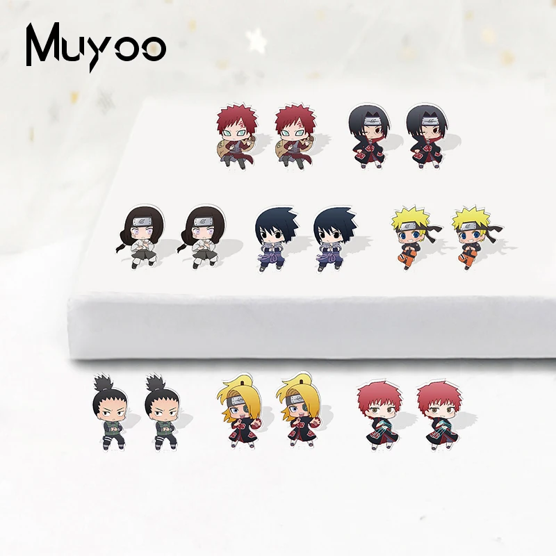 Новое поступление 2021 серьги-гвоздики из эпоксидной смолы с героями мультфильма