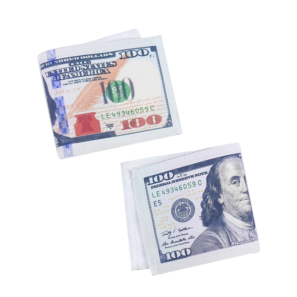 Креативные тканевые аппликации для печати банкнот 2 шт. нашивка за 100 долларов