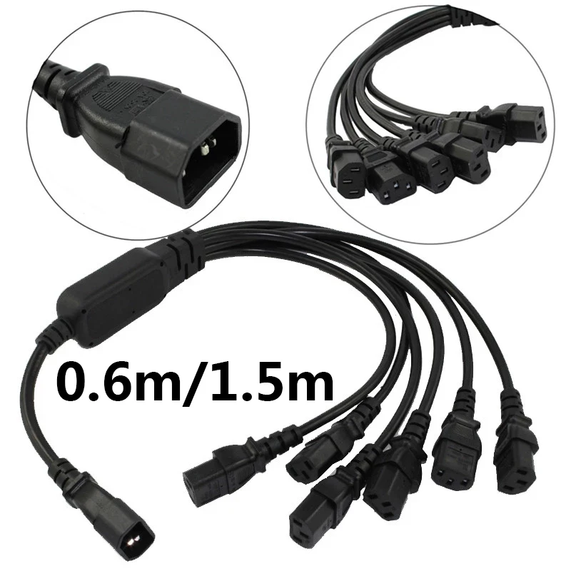 

Кабель-разветвитель IEC 320 C14 со штекером на гнездо 6XC13, 250 В/10 А
