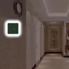 Интеллигентая (ый) Светодиодный светильник индукции квадратный Форма настенный светильник Ночной светильник с автоматическим переключателем светильник Сенсор Спальня предметы домашнего обихода