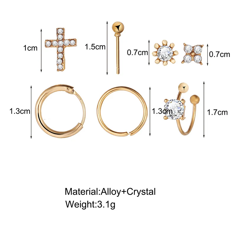 Набор клипс ZYZQ в стиле ретро с солнцем и Луной для женщин старомодные
