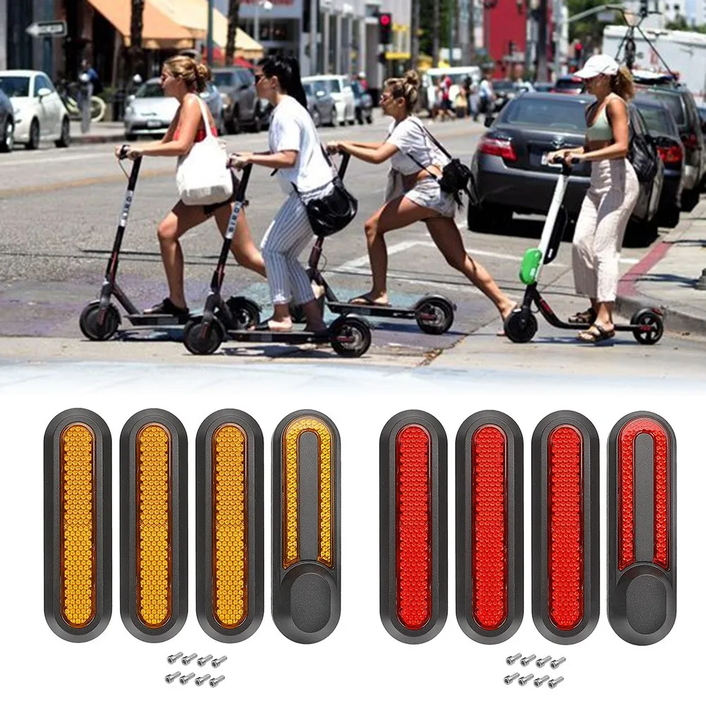Electric Scooter Reflector Night Warning Prismatic For-Xiaomi M365 Pro Pro2 1S Front Rear Safety Reflective Parts Warning Light Electric Scooter Reflector Night Warning Prismatic For-Xiaomi M365 Pro Pro2 1S Front Rear Safety Reflective Parts Warning Light