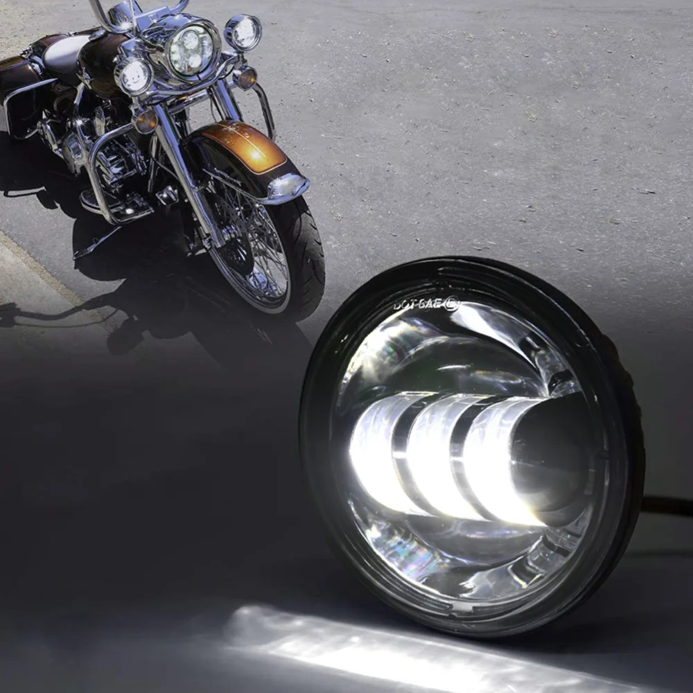 Передняя противотуманная фара для мотоцикла 1 пара 4 5 дюйма водонепроницаемая