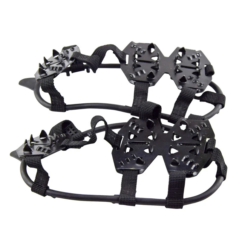 24 зубца универсальная обувь для снега со льдом зажимы скобы зимняя Альпинизм