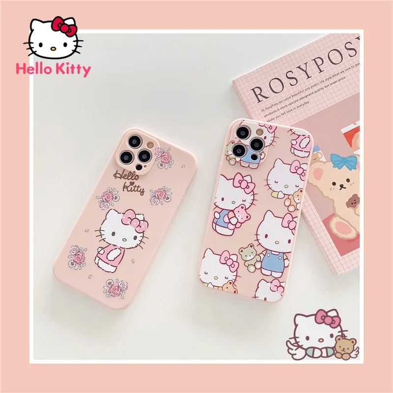 

Hello Kitty for iPhone 7/8P/X/XR/XS/XSMAX/11/12Pro/12mini cartoon cute frosted phone case