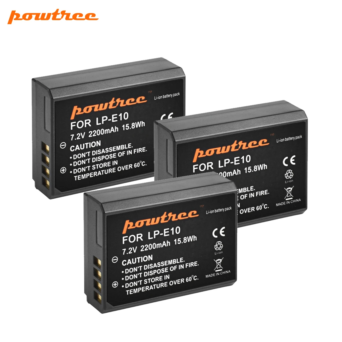 Аккумулятор для камеры Powtree LPE10 LP E10 зарядное устройство с двумя USB-портами и