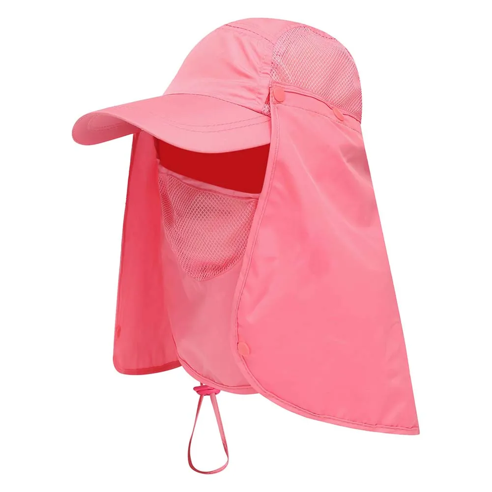 

Outdoor Sport Hiking UV Protection Visor Hat Face Neck Cover Fishing Sun Protect Cap