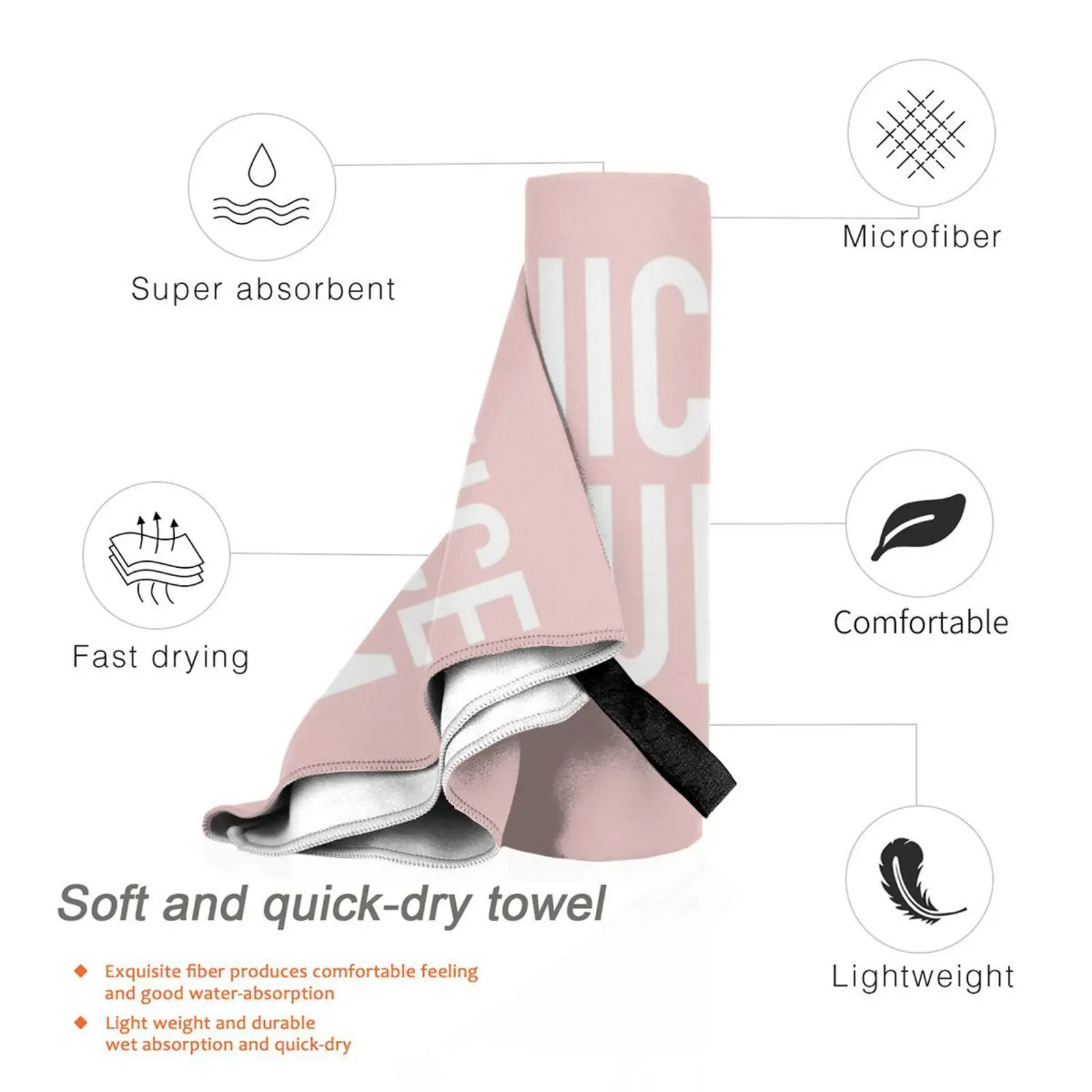 Хорошее быстросохнущее полотенце портативное для спортзала ванны занятий