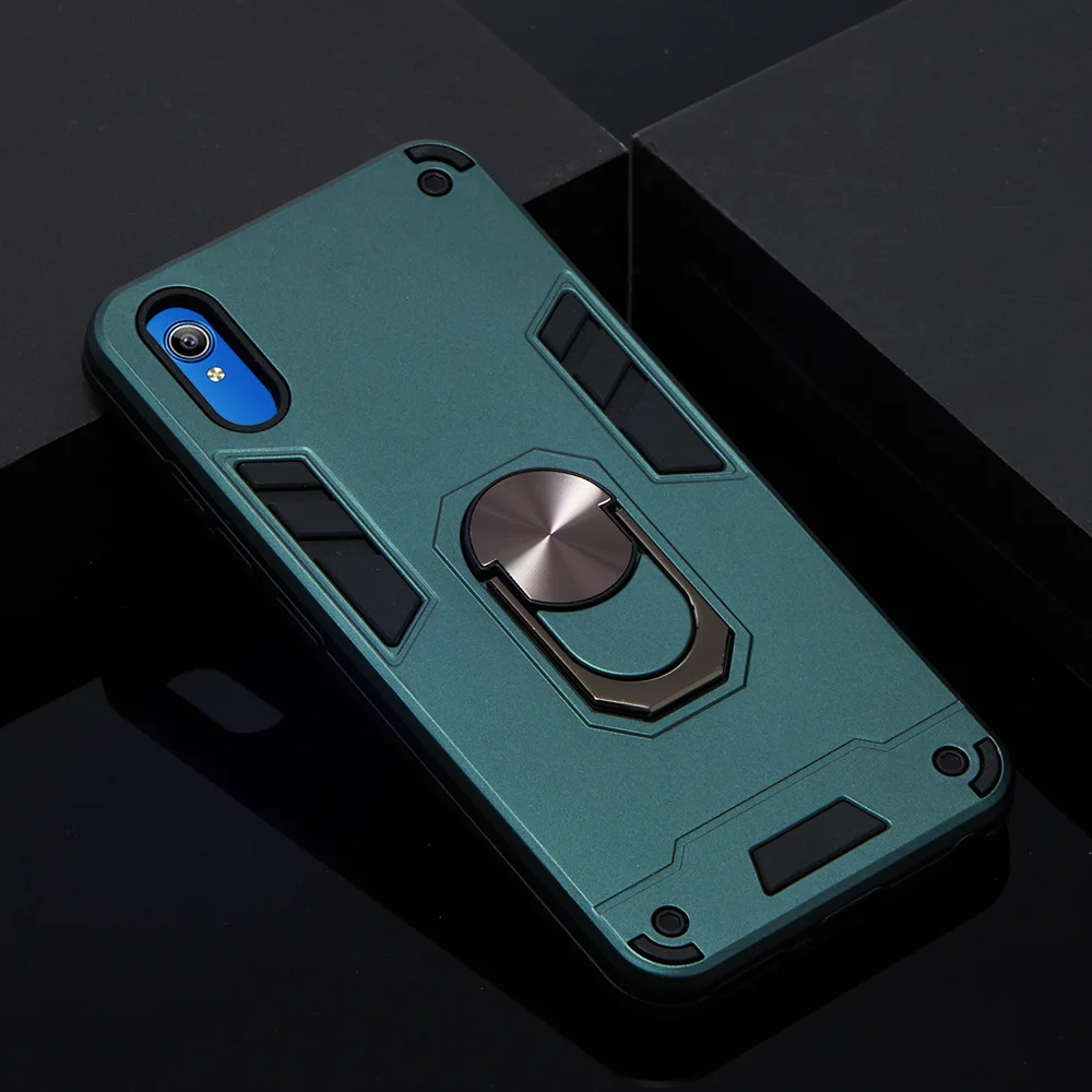 Защитный чехол с кольцом подставкой для телефона VIVO Y91 Y95 Y93 U1 Y91C Y91i Y90 Y83 V11 V11i V15 S1 Plus