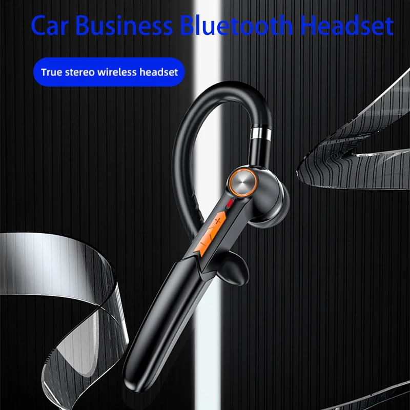 

Car Ear-hook Bluetooth Earphones Stereo Effect Business Wireless Headphones Aactive Noise Reduction HIFI Sound Quailty Driving