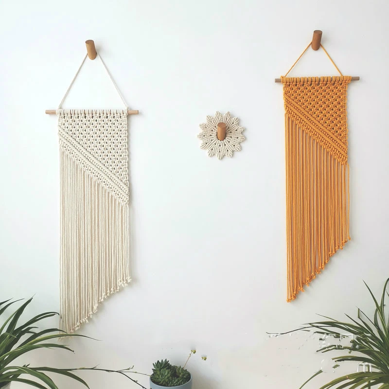 Macrame Boho Tapestry Wall Hanging Hand-woven Home Decoration Accessories Nordic Art Tassel Apartment Dorm Room | Дом и сад