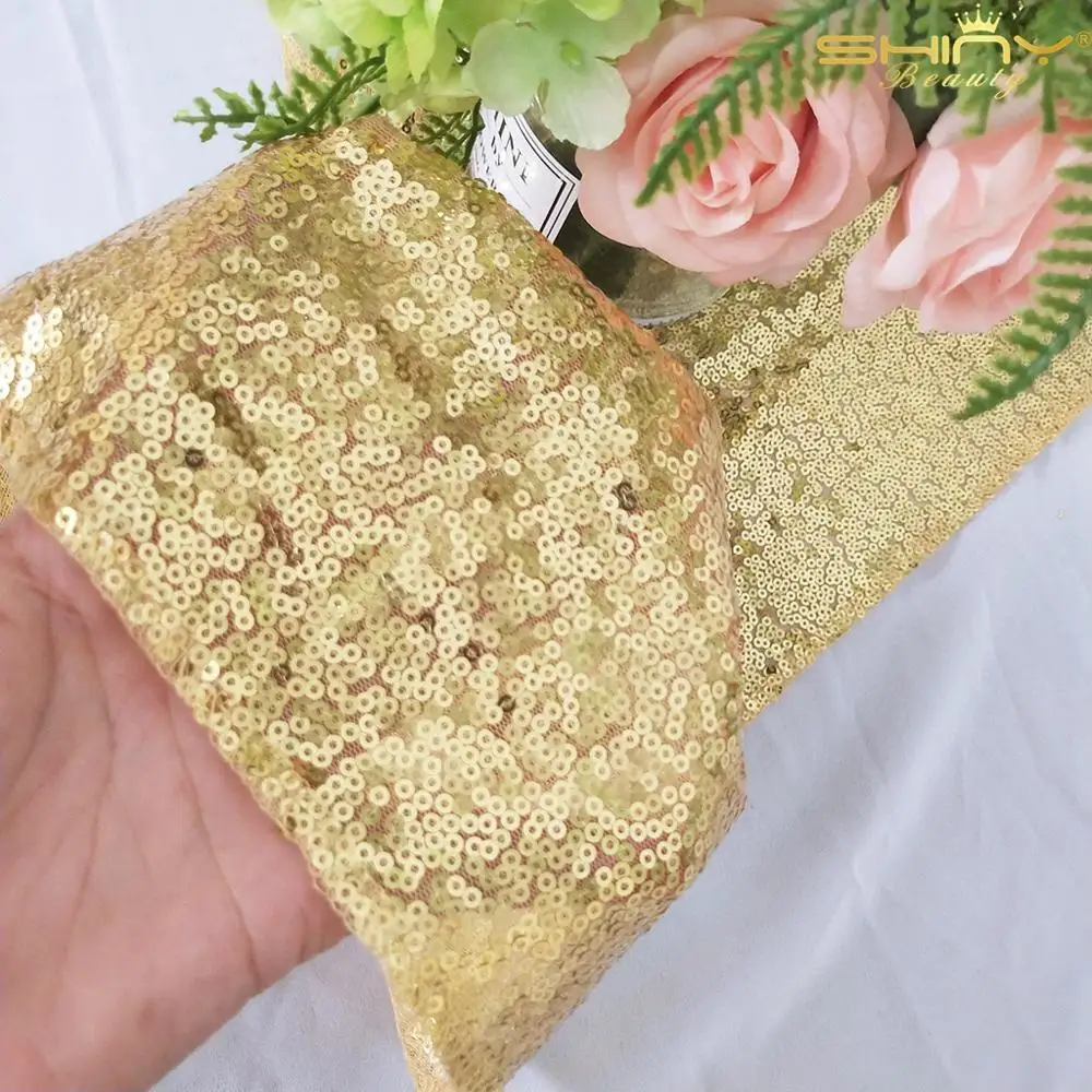 30*275 см золотые блестящие скатерти из полиэстера/нейлоновой ткани скатерть для