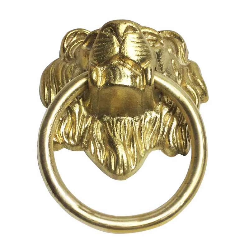 COTOM 1 шт. латунные дверные нокеры с головой льва ручки деревянные двери потяните