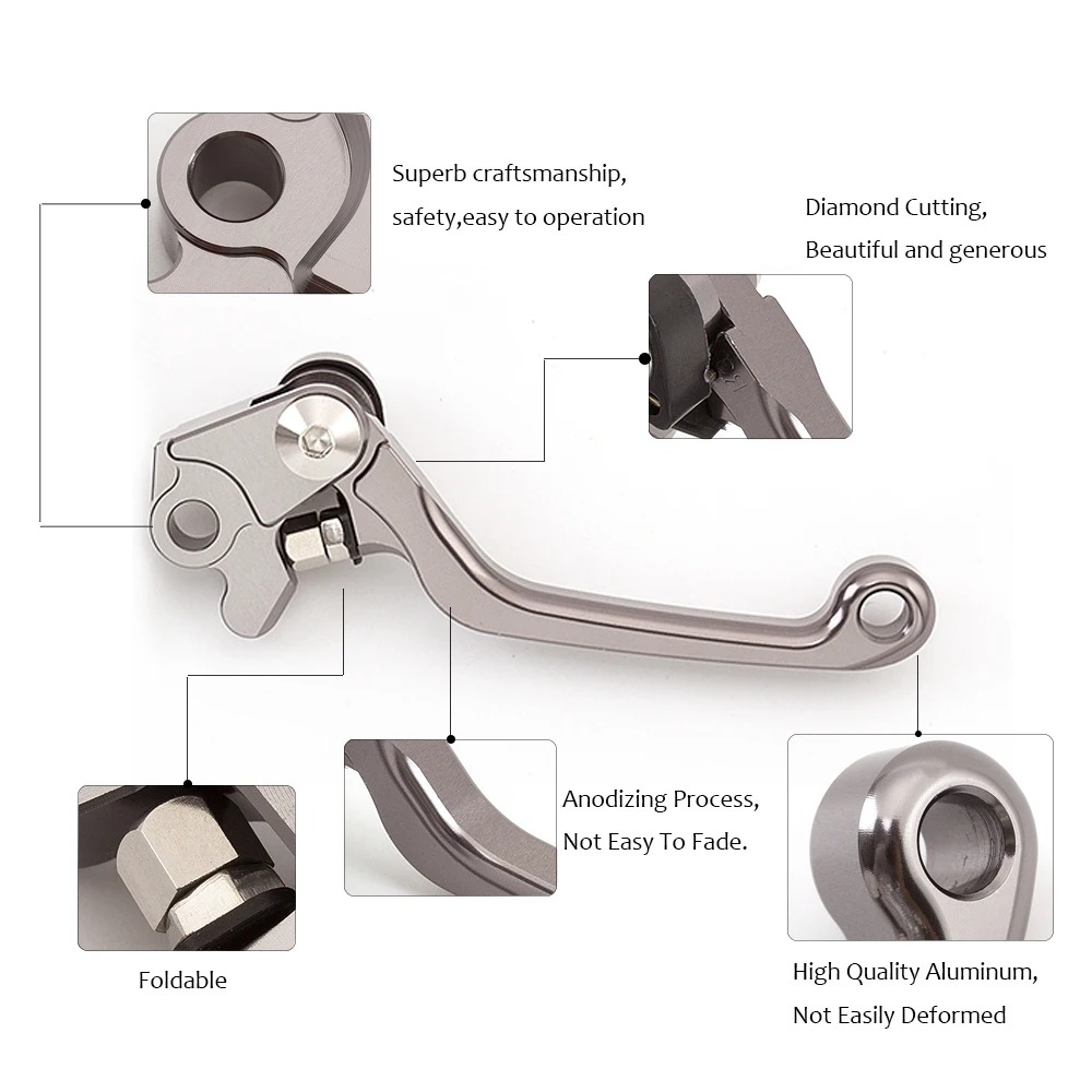 CNC Мотокросс складные алюминиевые Поворотные Рычаги тормозной муфты для
