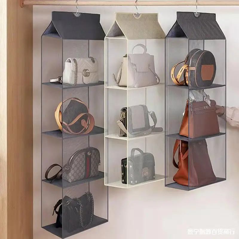 

luluhut Handbag hanging organizer Hanging wardrobe organizer Three-dimensional storage hanging bag Handbag organizer for closet