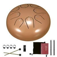 steel tongue drum drumsticks drum with finger cots yoga meditation 6 inch steel tongue drum instruments accessories