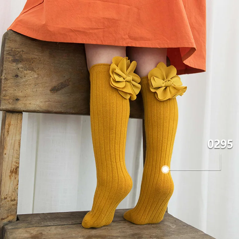 1 пара весенне-осенне-зимних хлопковых кружевных двойных игл детские дышащие