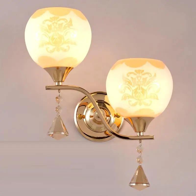 Современный настенный светильник в стиле деко Lampen с кристаллами Aplique Luz Pared