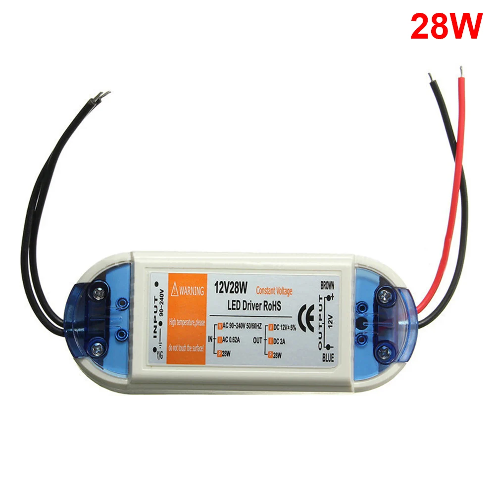 18/28/48/72W LED Driver Transformer Power Supply Adapter AC90-240V To DC12V Constant Voltage for Light Strip | Обустройство дома