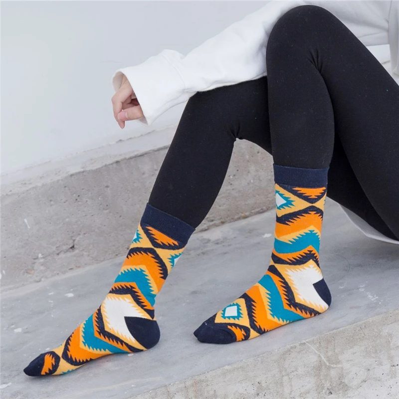 Носки унисекс Happy креативные абстрактные носки с оригинальным рисунком парные