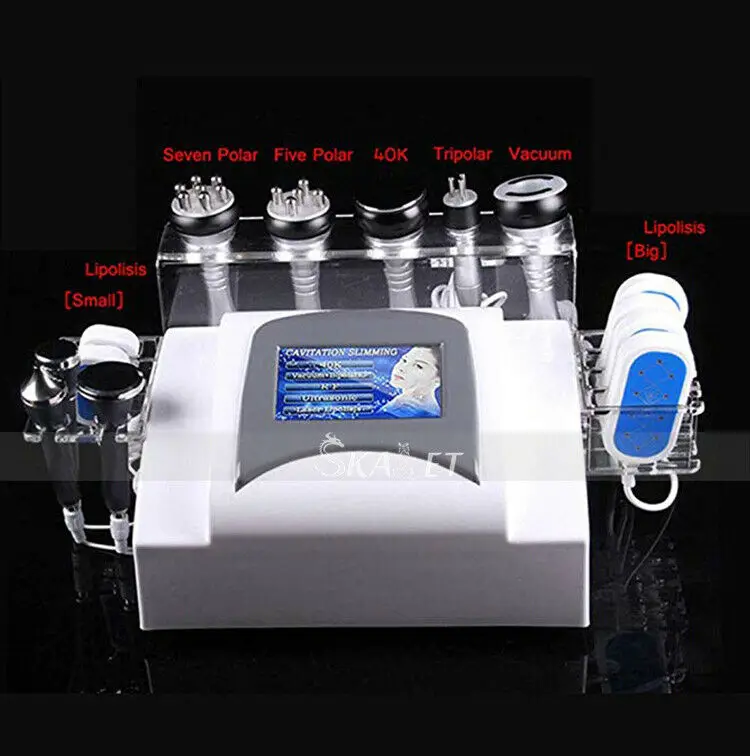 

Hottest 7 In 1 Multi-polar RF Machine Ultrasonic 40K Cavitation for Slimming Skin Lift Tighten Anti-wrinkle Rejuvenation CE